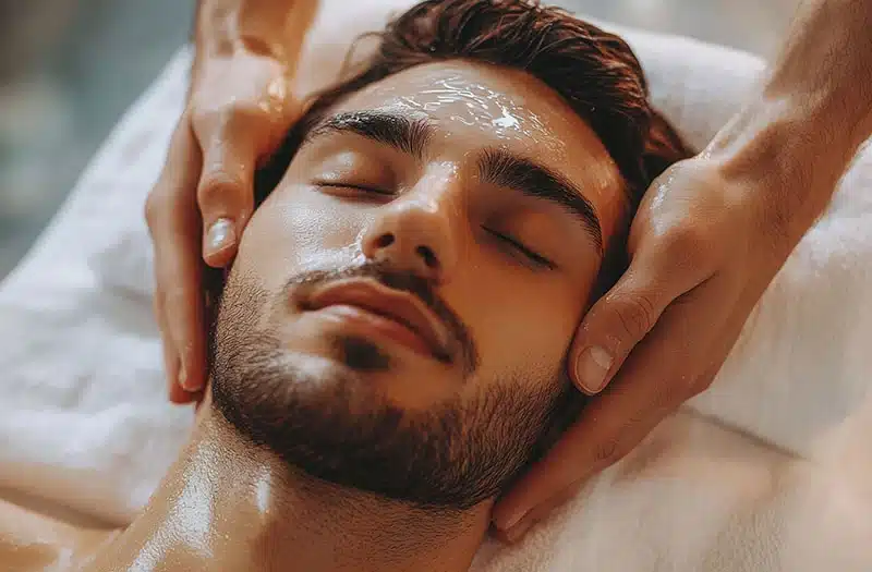 man-facial-massage